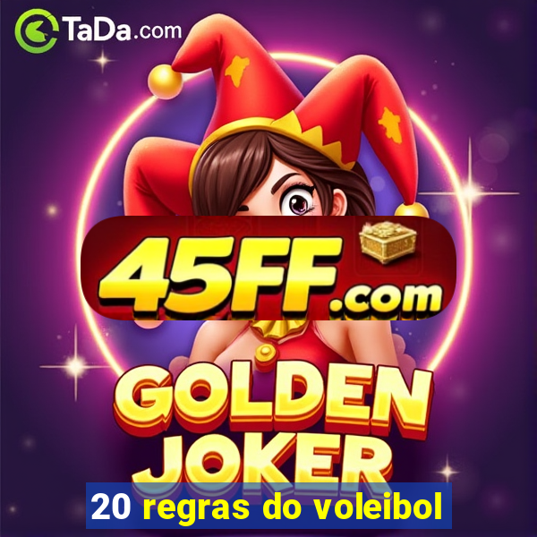 20 regras do voleibol